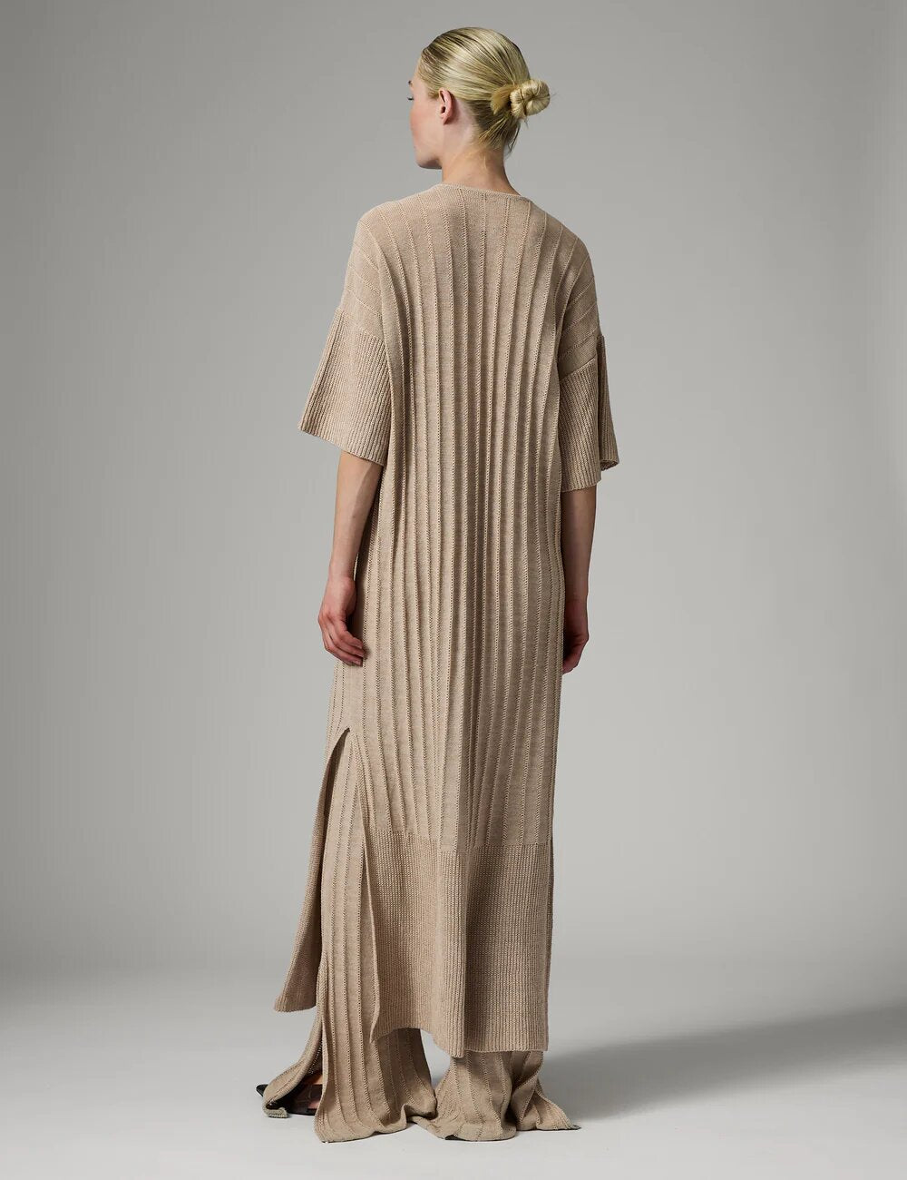 Stellan Summer Linen kjole - Cobblestone
